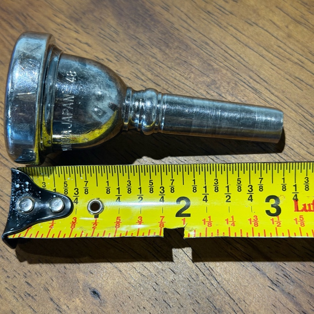 Yamaha Silver Trombone Mouthpiece - Picture 5 of 8